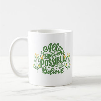 Anführungszeichen für grüne Bedeutung Kaffeetasse