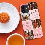 Anführungszeichen für Monogramm für personalisiert Case-Mate iPhone Hülle<br><div class="desc">Dieses moderne und elegante Foto-Collage-Design ist perfekt für alle Liebhaber und Liebhaber. Es enthält vier individuell anpassbare Fotos, zwei Anführungszeichen und Ihr Familienmonogramm. Die Zitate beinhalten: "Familie. Zusammen ist unser Lieblingsort" und "Ein bisschen verrückt. Ein bisschen laut. Eine ganze Menge Liebe", in einem handgeschriebenen Schriftart für Signaturen und einem kostenlosen...</div>