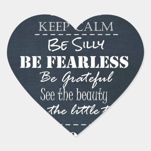 Anführungszeichen für positive Einstellungen Herz-Aufkleber (Vorderseite)