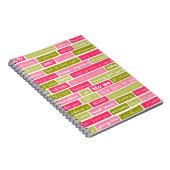 Anführungszeichen für Rosa und grüne Liebe Notizblock (Rechte Seite)