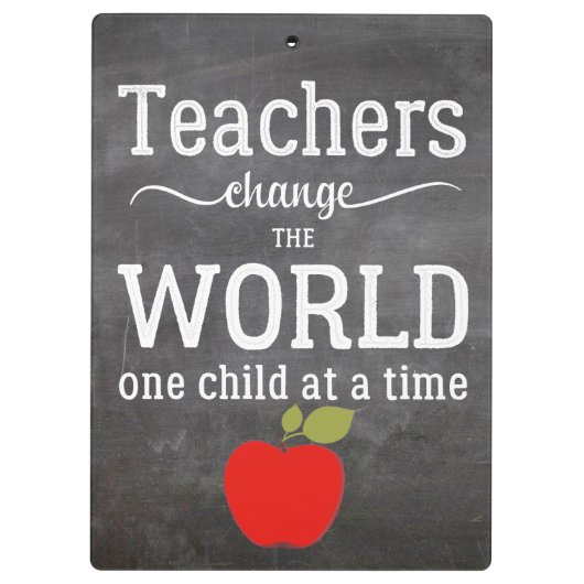 Anführungszeichen für rote Apfelschalkpappenschrif Klemmbrett (Rückseite)