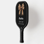 Anführungszeichen für schwarze Leoparden Pickleball Schläger (Links)