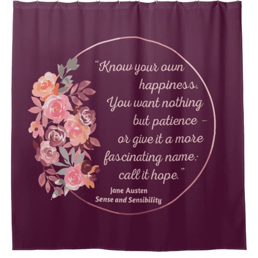 Anführungszeichen für Sinnlichkeit und Sensibilitä Duschvorhang (Vorderseite)