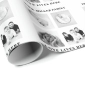 Anführungszeichen für vier Foto-Collage Geschenkpapier (Rolleneckpunkt)