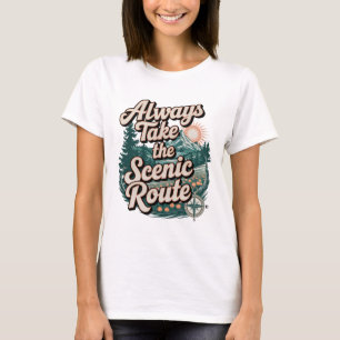 Anführungszeichen Immer Landschaftlich einnehmen T-Shirt