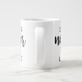 Anführungszeichen IV Jumbo-Tasse (Rückseite)