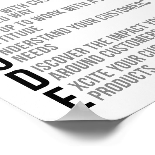 Anführungszeichen Poster (Ecke)