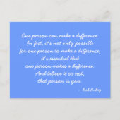 Anführungszeichen Postkarte (Vorderseite)