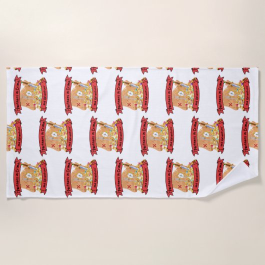 Anführungszeichen Strandtuch (Vorderseite)