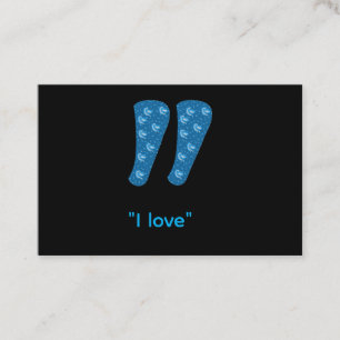 Anführungszeichen T-Shirt Visitenkarte