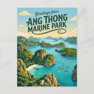 Ang Thong National Marine Park Thailand Postkarte