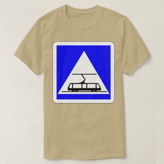 Angabe einer Straßenbahnüberfahrt T-Shirt (Design vorne)