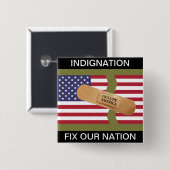 ANGABE FIX UNSERE NATION BUTTON (Vorne & Hinten)