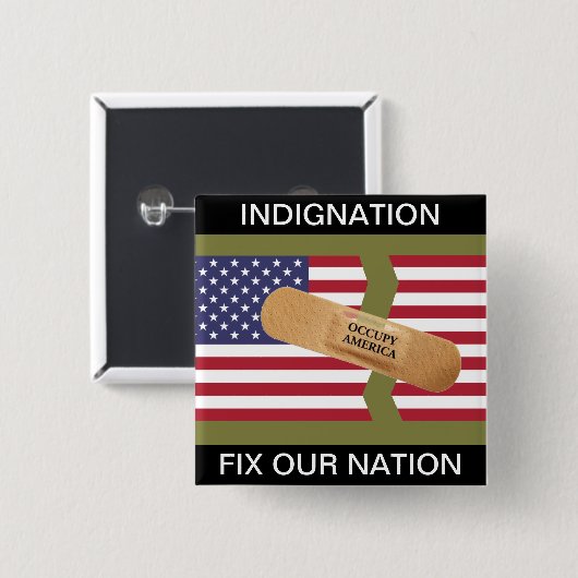 ANGABE FIX UNSERE NATION BUTTON (Vorne & Hinten)