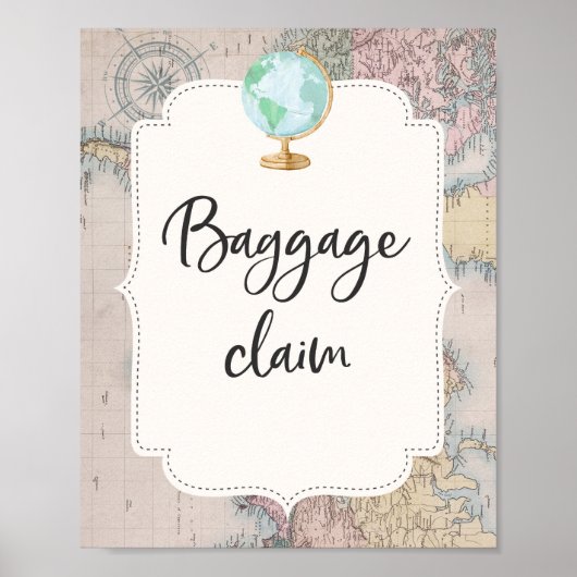 Angabe für das Travel Baby Shower Baggy Poster (Vorne)