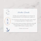 Angaben QR-Code für das Brautparty der Küstenmonog Begleitkarte (Vorderseite)