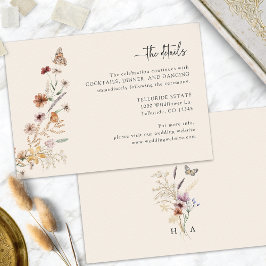 Angaben zu Boho Wedding Begleitkarte