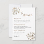 Angaben zu Boho Wedding Dankeskarte (Vorderseite)