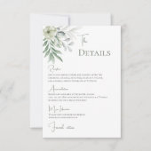 Angaben zu Boho Wedding Dankeskarte (Vorderseite)