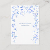 Angaben zu Botanischen Hochzeiten in Französisch-B Begleitkarte (Rückseite)