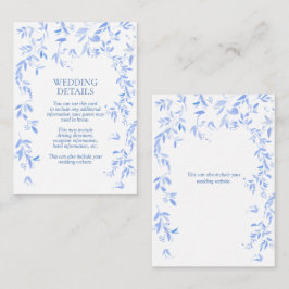 Angaben zu Botanischen Hochzeiten in Französisch-B Begleitkarte