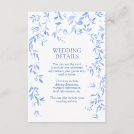 Angaben zu Botanischen Hochzeiten in Französisch-B Begleitkarte