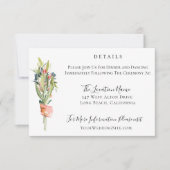 Angaben zu botanischen Hochzeiten von Marinekorall Einladung (Vorderseite)