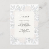 Angaben zu Creme-Rose Begleitkarte (Vorderseite)