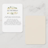 Angaben zu Creme und Elfenbeinwunde Begleitkarte (Vorne/Hinten)