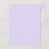 ANGABEN ZU DEN GÄSTEN | Dusty Blue und Lavender Bl Begleitkarte (Rückseite)