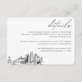 Angaben zu den Zimmern des Miami Wedding Hotels Begleitkarte