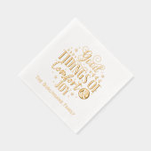 Angaben zu Komfort und Joy Typografy Familienname Servietten Mit Folie (Rechts)