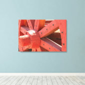 Angaben zu Wagenrad Leinwanddruck (Insitu (Holzboden))