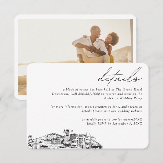 Angaben zum Ankerplatz Wedding Hotel Zimmerblock Begleitkarte (Vorne/Hinten)