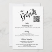 Angaben zum Brautparty QR-Code UAWG Einladung (Rückseite)