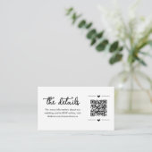 Angaben zum Hochgehen mit QR-Code-Umschließungskar Begleitkarte (Stehend Vorderseite)