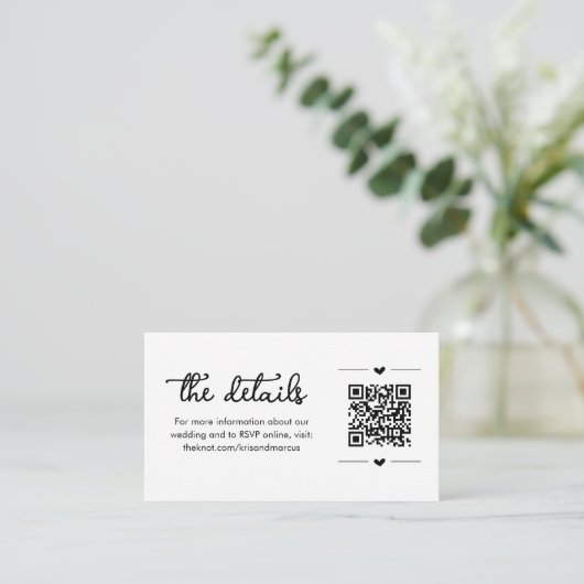 Angaben zum Hochgehen mit QR-Code-Umschließungskar Begleitkarte (Stehend Vorderseite)