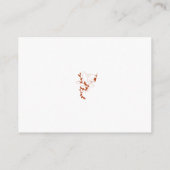 Angaben zum Hochzeitsgrad des Monogramms für das R Begleitkarte (Rückseite)