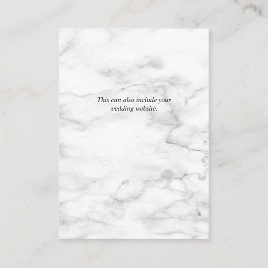 Angaben zum Hochzeitsgrad von Lila Marmor in Gold Begleitkarte (Rückseite)