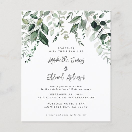 Angaben zum Hochzeitsstipendium und Einladung Flyer (Vorne)