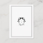 Angaben zum Hochzeitsszenario des französischen Ri Begleitkarte (Rückseite)