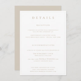 Angaben zum Hochzeitstich für Botanisches Wappen Begleitkarte