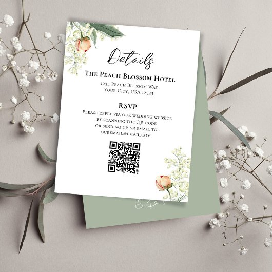 Angaben zum Hochzeitstiefel QR-Code UAWG Green Begleitkarte