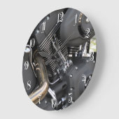 Angaben zum Motorradchromen-Motor Große Wanduhr (Winkel)