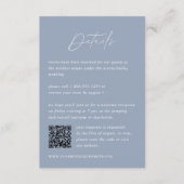 Angaben zum QR-Code für Blue Wedding an der Küste Begleitkarte (Vorderseite)