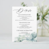 Angaben zum Wald im Wasserfarbenwald Unterkünfte Begleitkarte (Stehend Vorderseite)