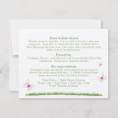 Angaben zum Weinfall/Umschließungskarte Einladung (Rückseite)