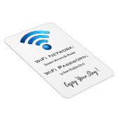 Angaben zum Wireless-Kennwort Magnet (Rechte Seite)