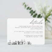 Angaben zum Zimmerblock Austin Wedding Hotel Begleitkarte (Stehend Vorderseite)