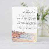 Angaben zum Zimmerblock La Jolla Wedding Hotel Begleitkarte (Stehend Vorderseite)